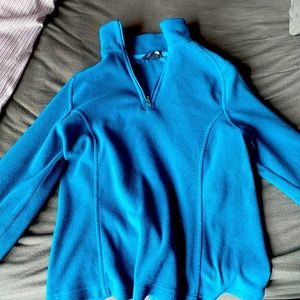 Blue quarter zip